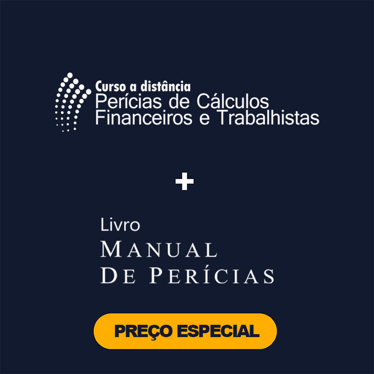 Curso Perícia de Cálculos Financeiros e Trabalhistas + Livro Manual de Perícias